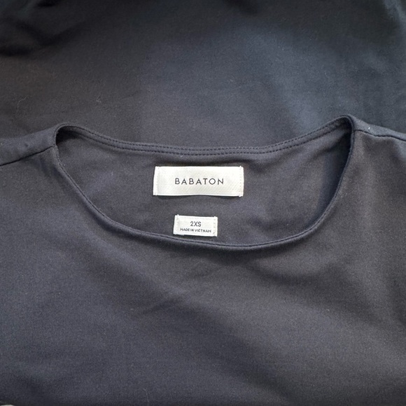 Aritzia Babaton Original Contour Prosperity Crew Black Long Sleeve Bodysuit 2XS - Picture 4 of 10